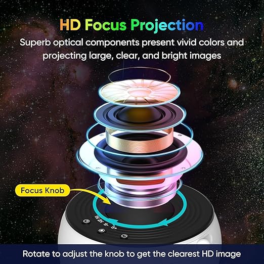 Galaxy Star Projector with 13 Premium Projection Discs