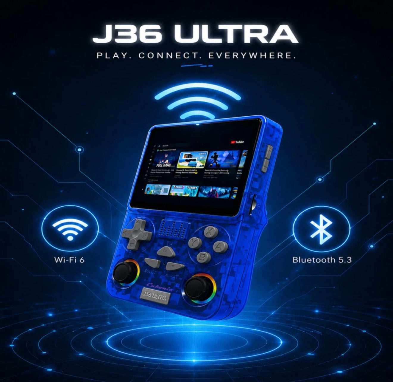 J36 Ultra Gaming Console with Youtube