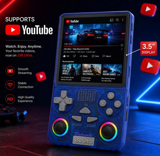 J36 Ultra Gaming Console with Youtube