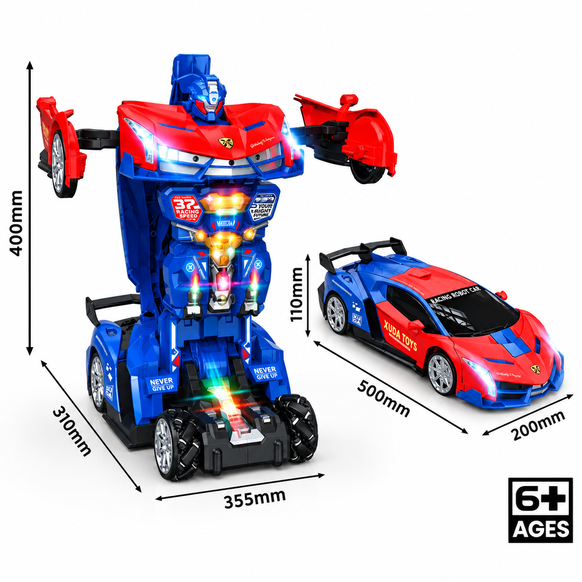 Transforming Robot Car with Hand Gesture